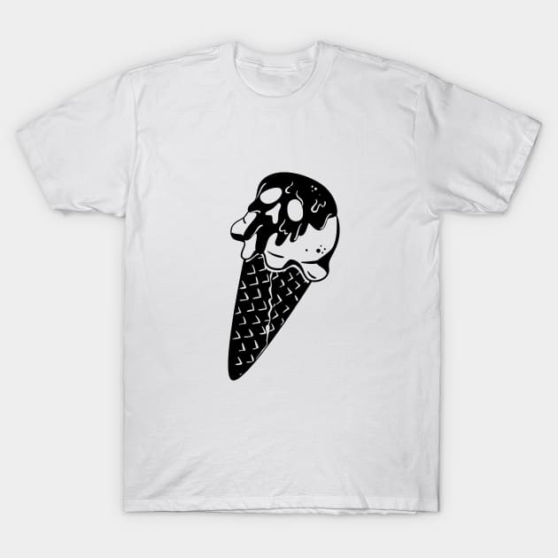 Ice-cream Skull T-Shirt by My_Store